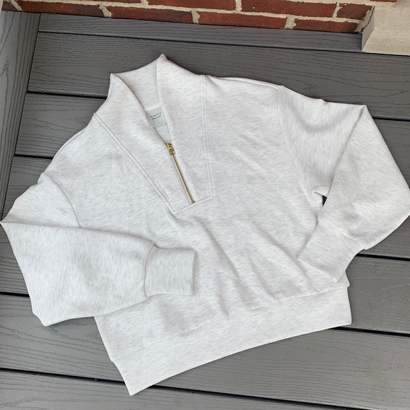 Varley Davidson Sweat Doublesoft 1/4 Zip Pullover and The Slim Pant 25" Set - Picture 2 of 14